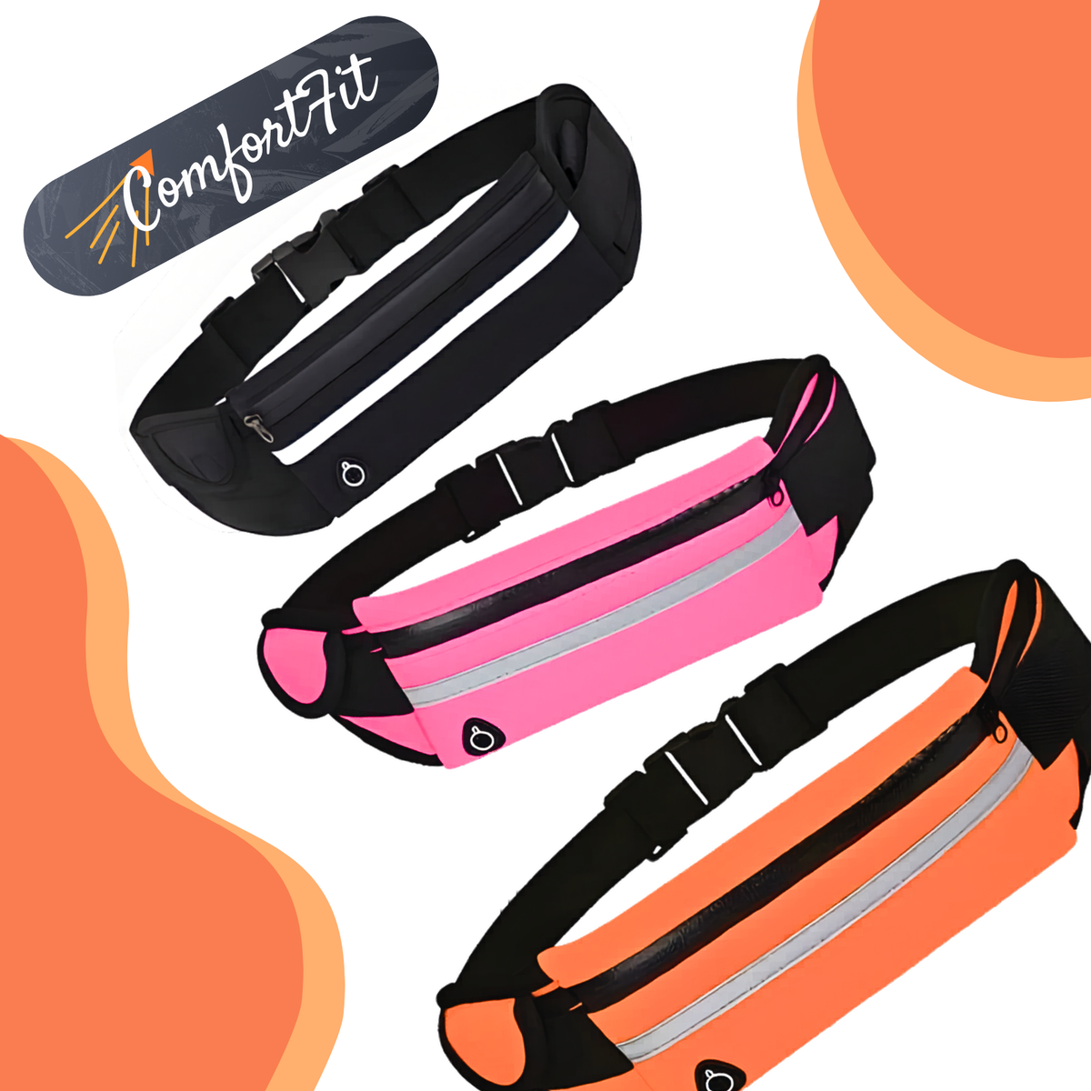 ComfortFit™ Running Belt – Phone & Essentials Waist Pouch