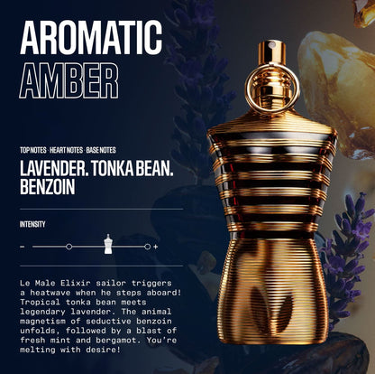 Jean Paul Gaultier Le Male Elixir Parfum – For Men (125ml)