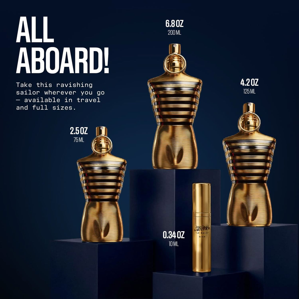 Jean Paul Gaultier Le Male Elixir Parfum – For Men (125ml)