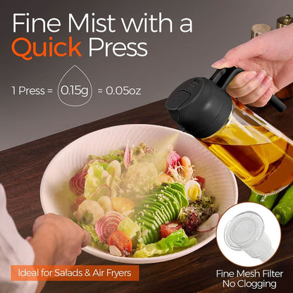 Premium 2-in-1 Oil Dispenser & Spray Bottle