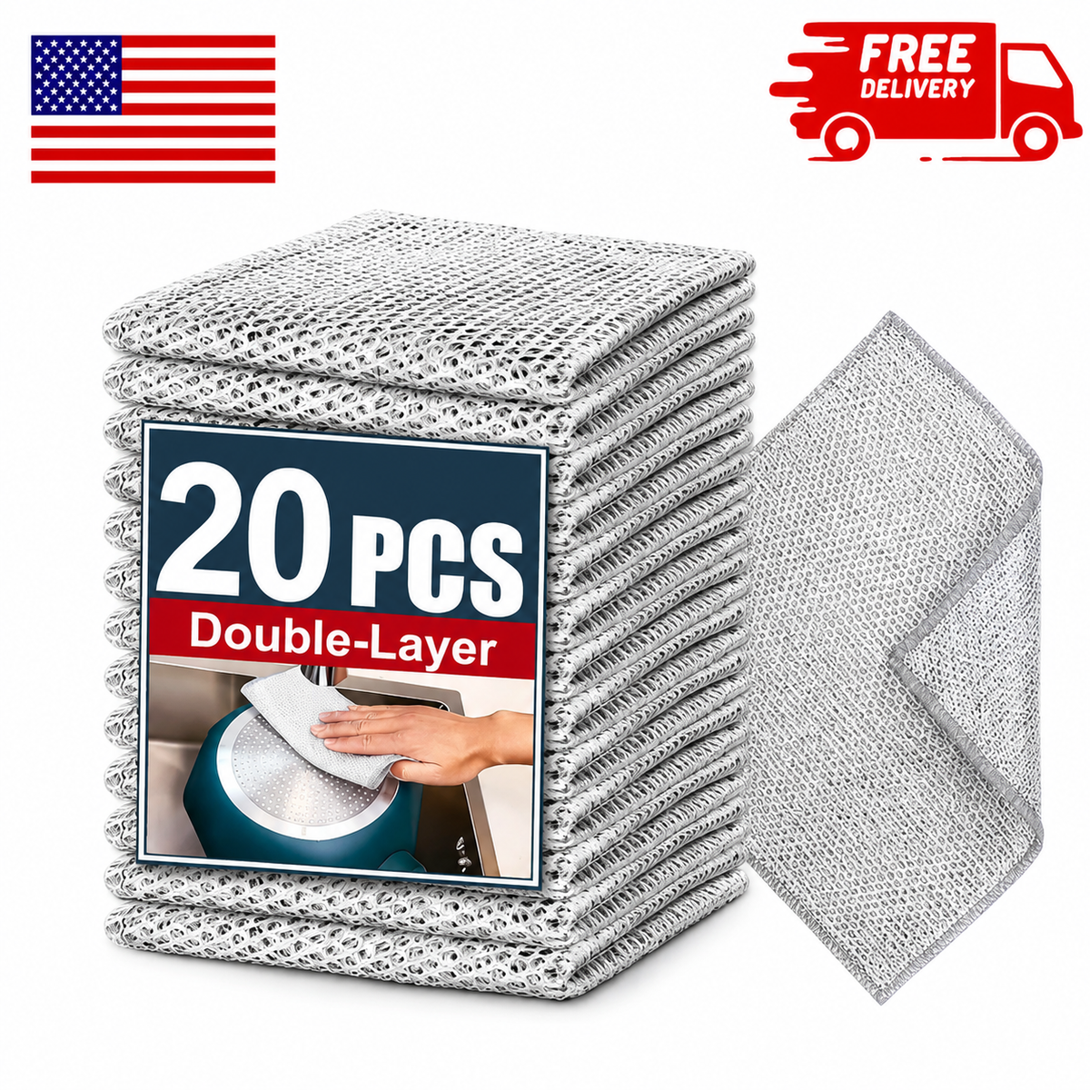 Steel Wipes™ Double Layer Steel Wire Cloth