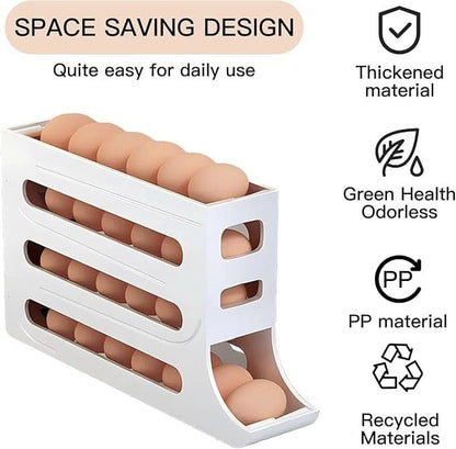 EggFlow™ Premium Refrigerator Egg Organizer
