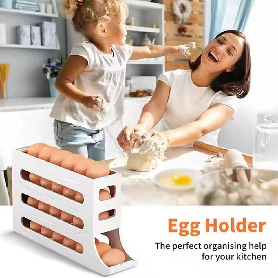 EggFlow™ Premium Refrigerator Egg Organizer