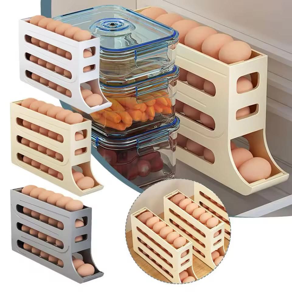 EggFlow™ Premium Refrigerator Egg Organizer