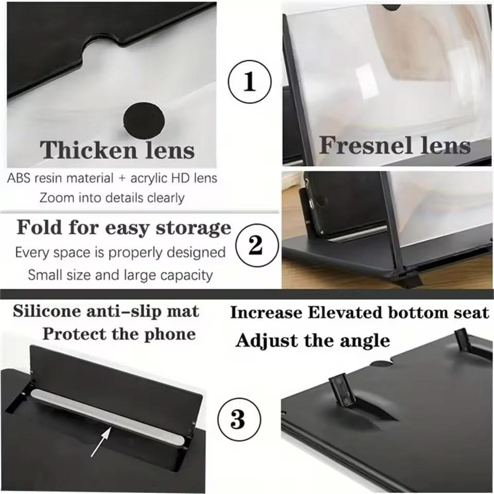 ViewMax 3D Mobile Phone Screen Magnifier