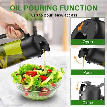 Premium 2-in-1 Oil Dispenser & Spray Bottle
